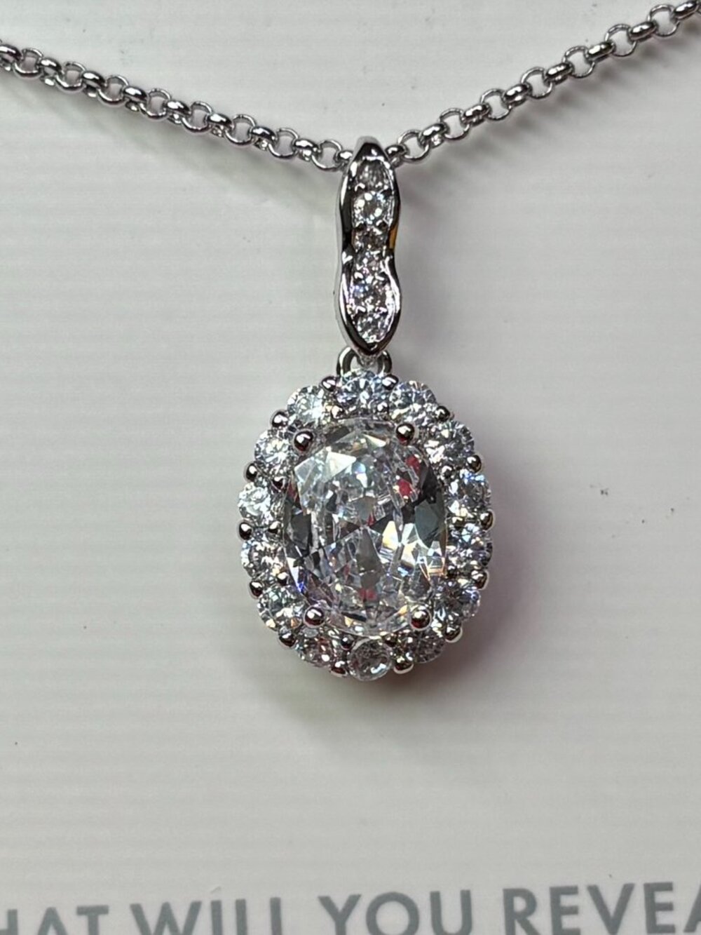 Bomb Party "Dreams of Love" Diamond CZ Luxury Drop Necklace RBP2339 MSRP $104